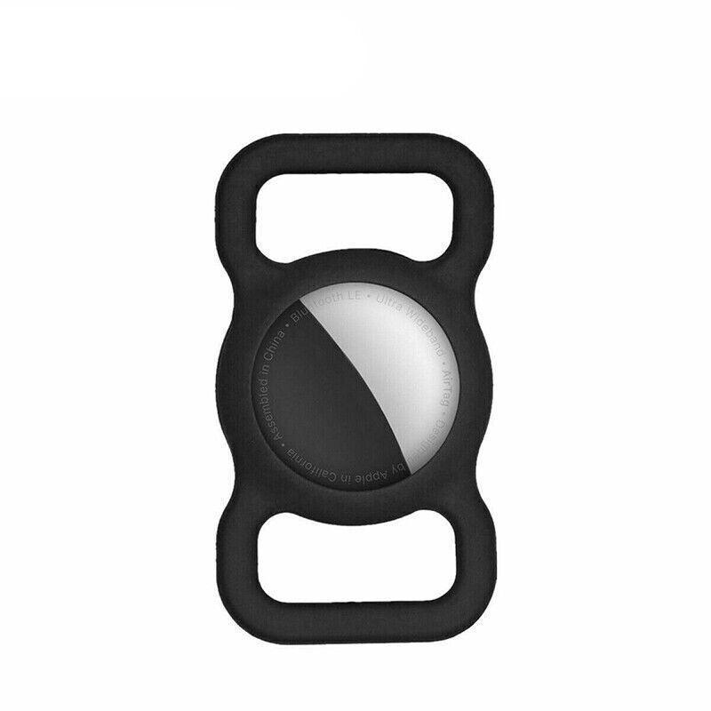 Silicone Collar Attachment Case Compatible with Tracking Device for Pets - Black