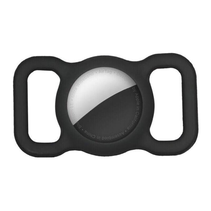 Silicone Collar Attachment Case Compatible with Tracking Device for Pets - Black