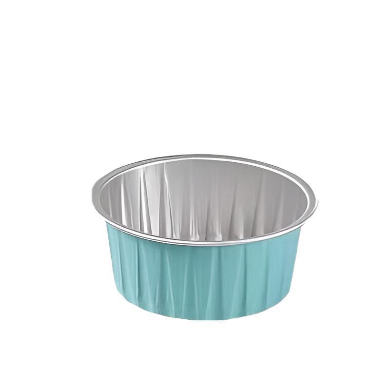 100Pcs Cake Tools Pudding Cake Aluminum Foil Baking Cups Cupcake Cup with Lids - 100pcs-Cow