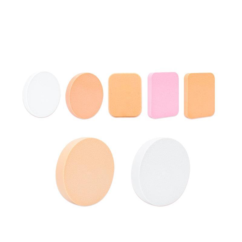 7PCS Puff Air-Cushion Makeup Sponge Smooth Puff Beauty Tools Wet Dry Dual Use