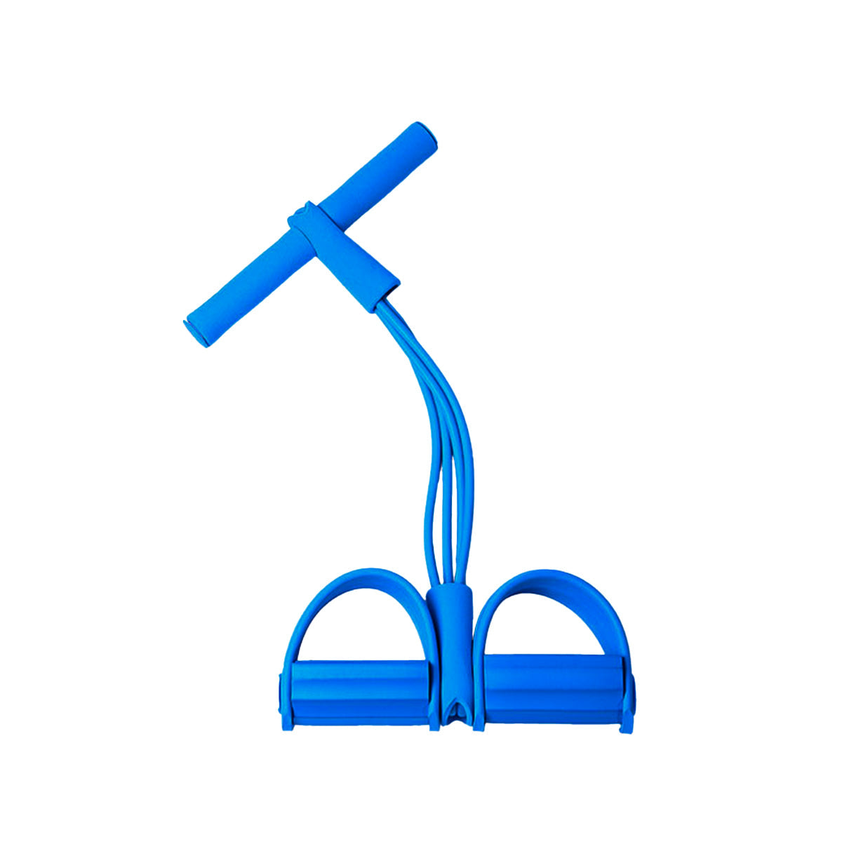 Multi-Function Exercise Tension Rope Foot Pedal Resistance Fitness Pull Bands - Pink