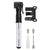 Portable Bicycle Pump Mini Inflatable Tube Pump Tire Inflator for Bike Cycling - Silver
