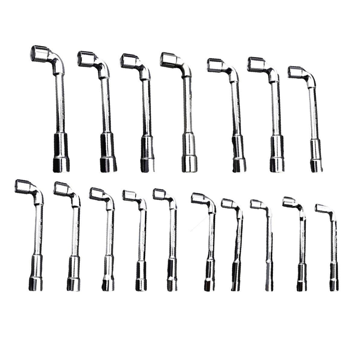 6-23mm L Shaped Socket Wrench Elbow Multi Size Hardware Repair Tool Set - 21mm