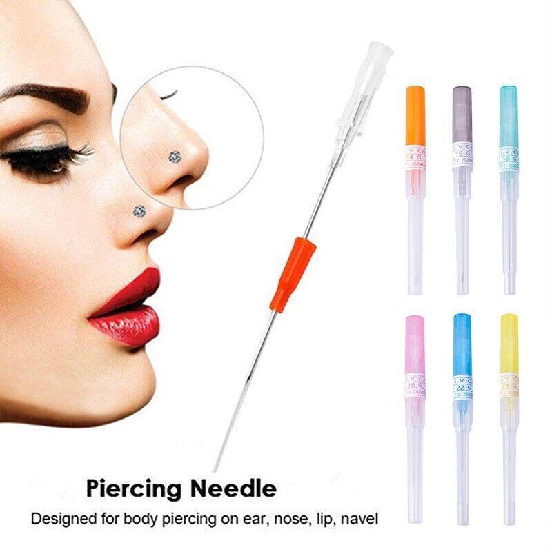 14G - 26G Catheter Cannular Tube Sterilized Body Piercing Needles 5Pcs - 0.8MM 20G
