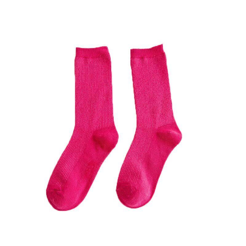 Olid Pure Colour Formal Socks Cotton Fashion Casual Breathable Crew Socks - Green 1 Pair