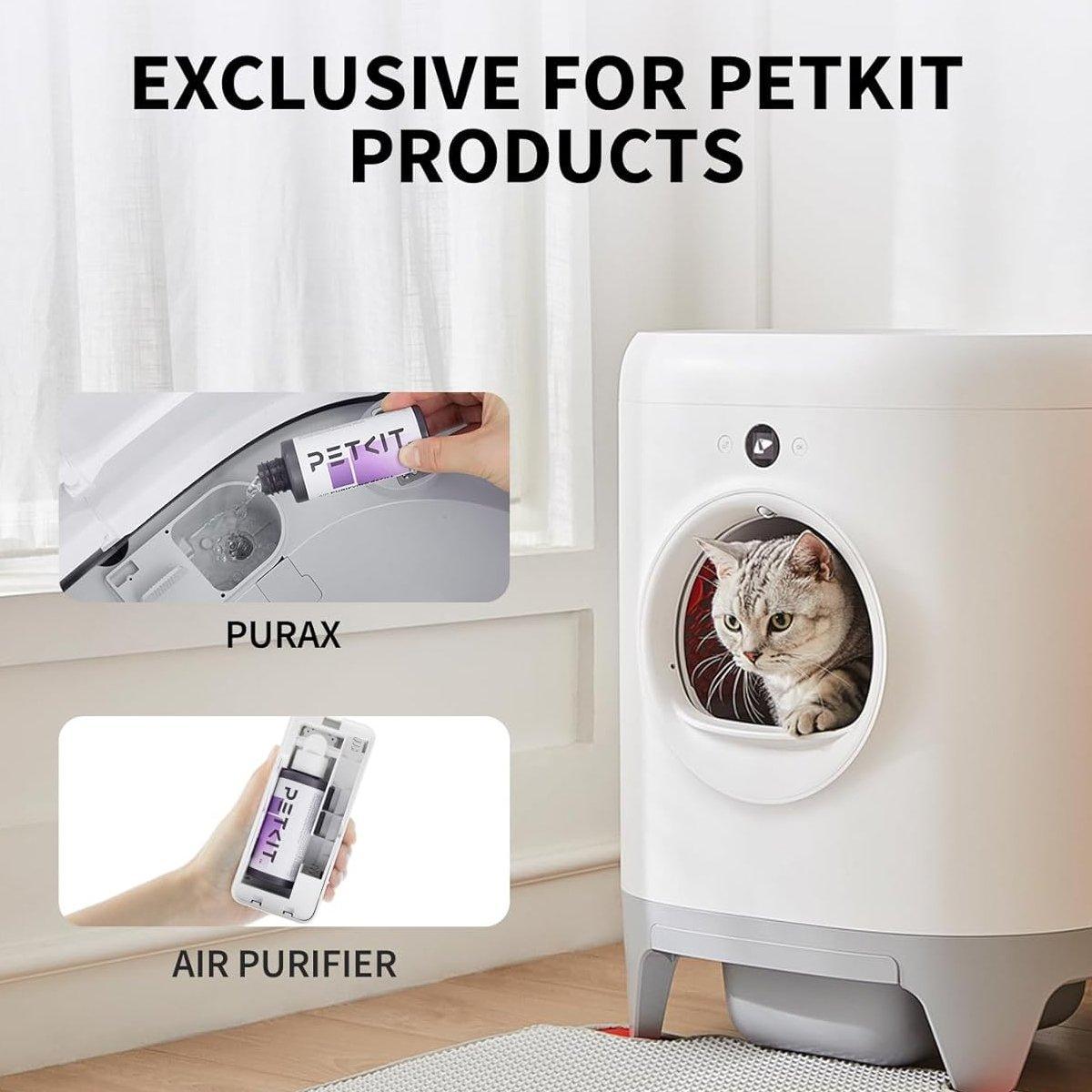 4PCS Smart Cat Litter Box Deodorizer Liquid Purifier with Pear Blossom Scent