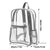 Waterproof Transparent Backpack Double Shoulder Large Capacity School Travel Bag