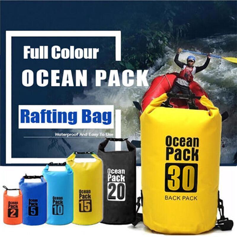 Yellow Waterproof Bag Dry Sack Fishing Camping Canoeing Outdoor 2/5/10/15/20/30 L - 5L