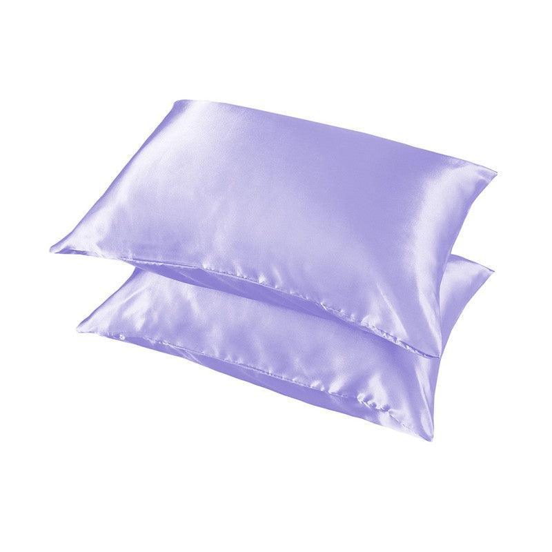 2X Satin Pillow Case Bedroom Pillowcase Cushion Covers Home Decor Luxury Slip - Coffee