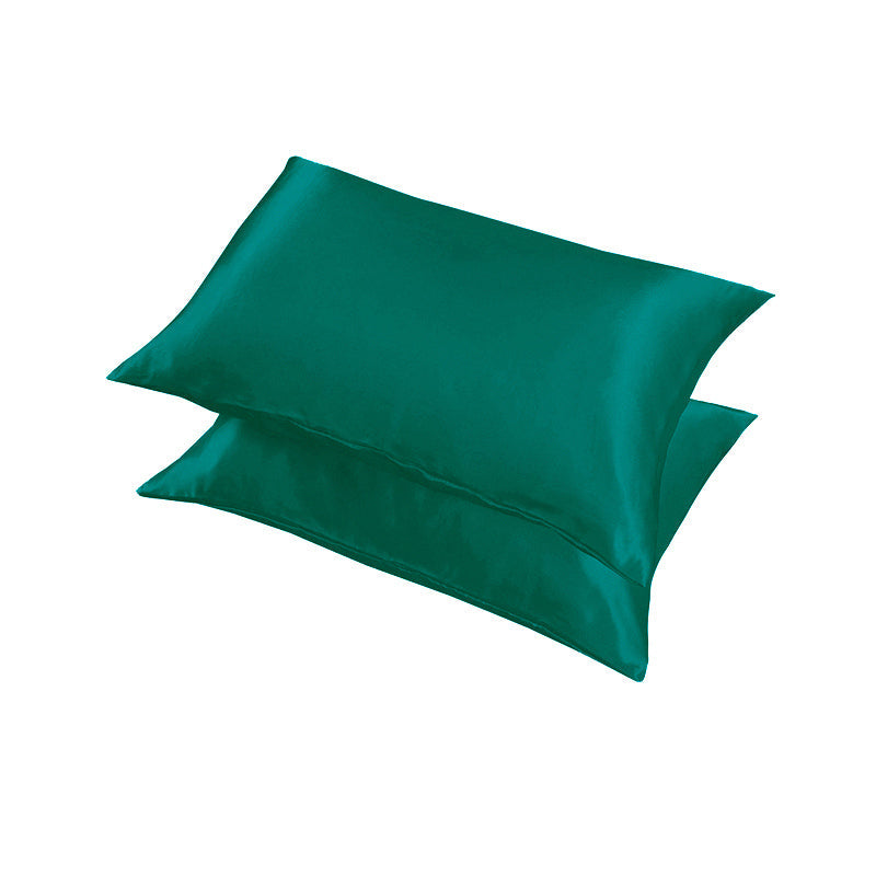 2X Satin Pillow Case Bedroom Pillowcase Cushion Covers Home Decor Luxury Slip - Light Green