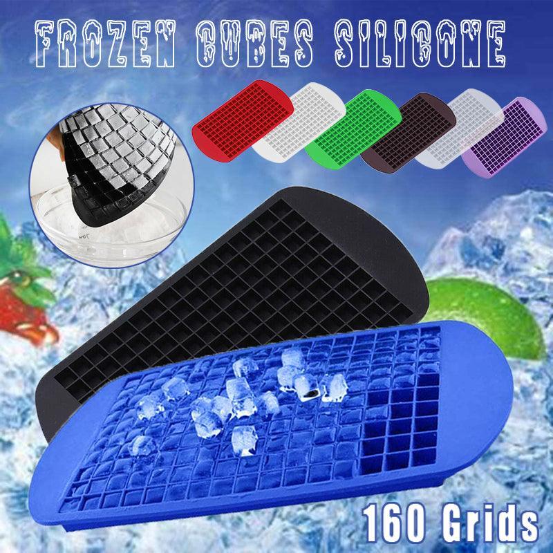 160 Grids Ice Cube Tray Ice Maker Mold Frozen Cubes Silicone Mini Small Diy Au - Green