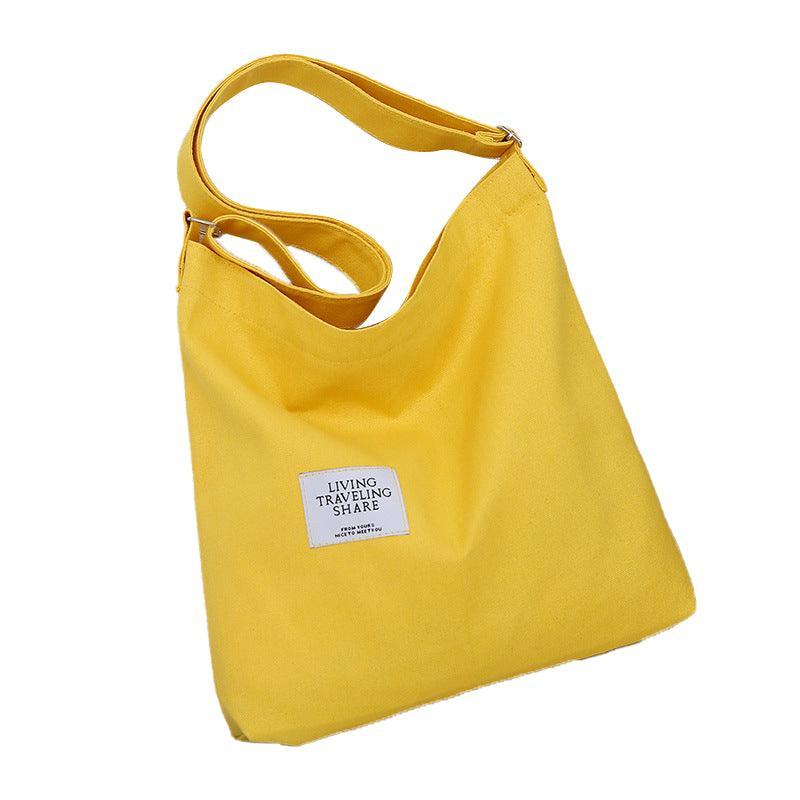 Womens Large Canvas Handbag Ladies Travel Messenger Shoulder Bag Hobo Tote Purse - Pink