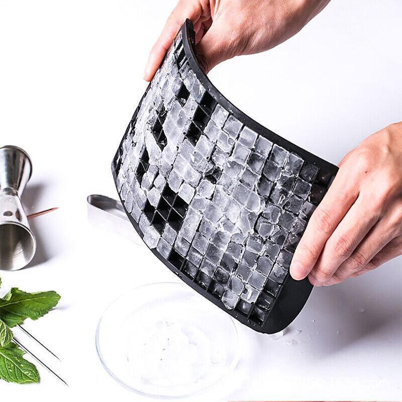 160 Grids Ice Cube Tray Ice Maker Mold Frozen Cubes Silicone Mini Small Diy Au - White