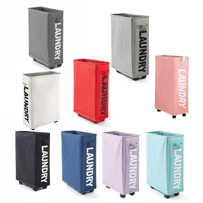 Large Foldable Laundry Washing Clothes Storage Bag Hamper Basket Bin Organiser - Red