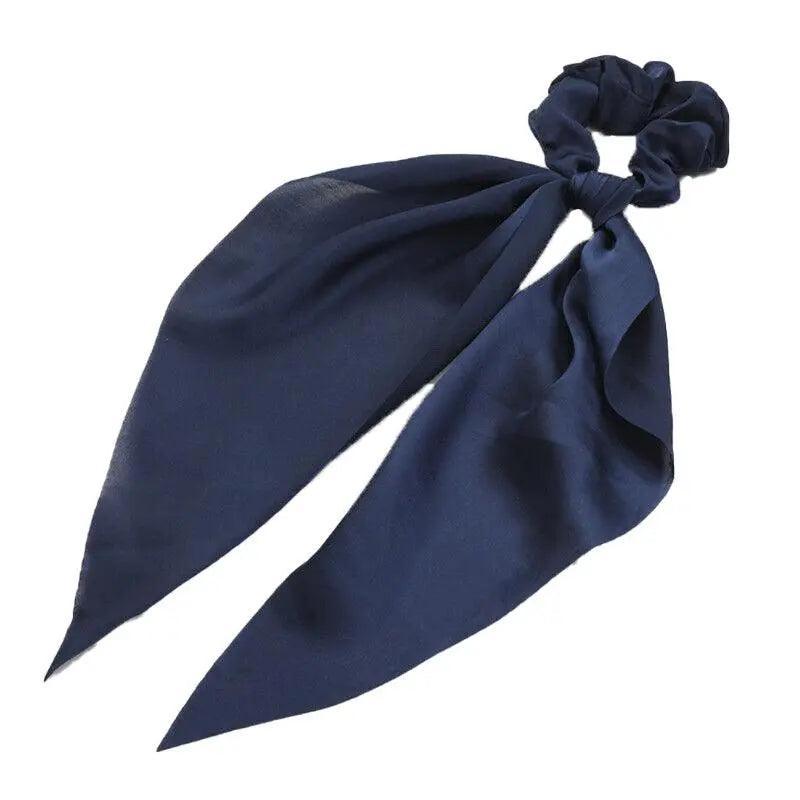 Chiffon Ponytail Scarf Bow Elastic Hair Rope Tie Scrunchies Ribbon Hair Bands - 17
