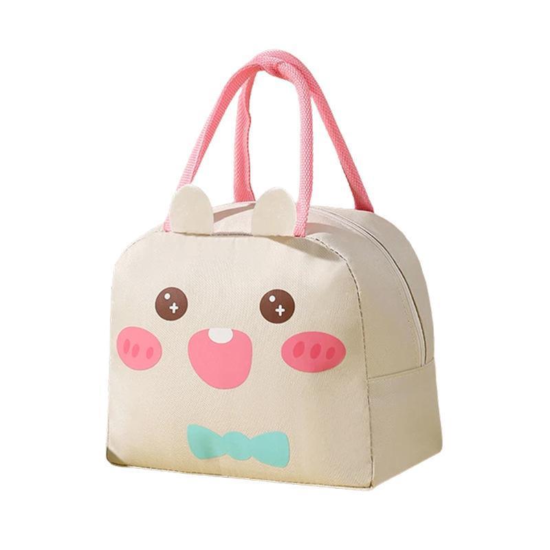 Oxford Portable Insulated Thermal Cooler Lunch Box Carry Picnic Case Storage Bag - Pink