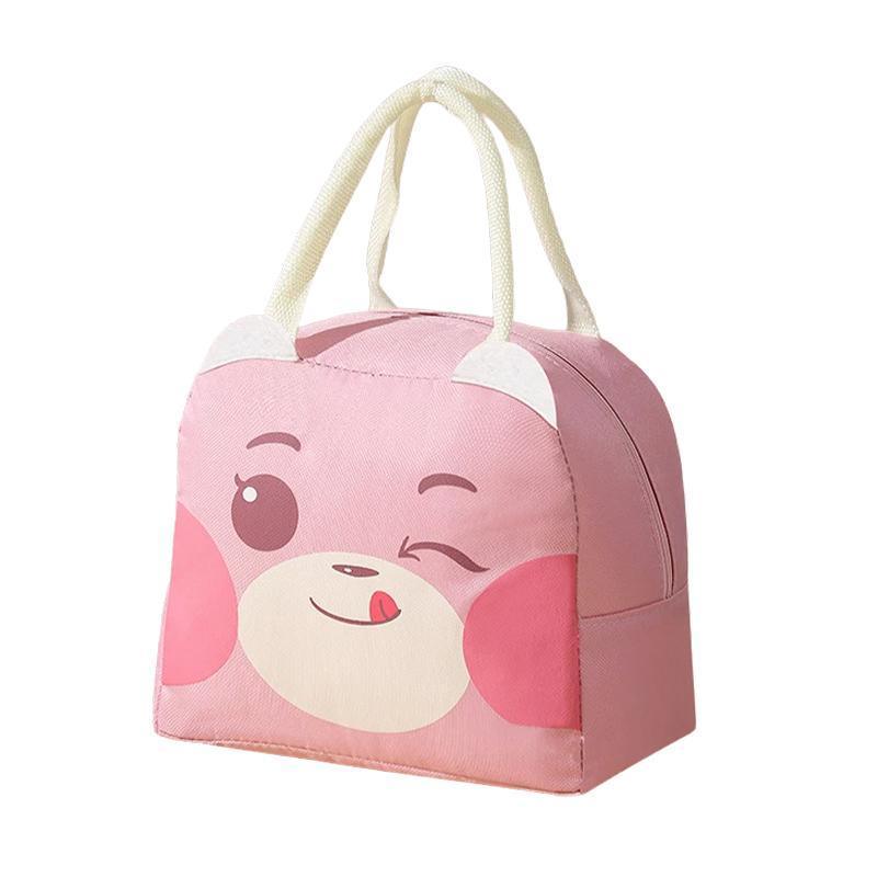 Oxford Portable Insulated Thermal Cooler Lunch Box Carry Picnic Case Storage Bag - Pink