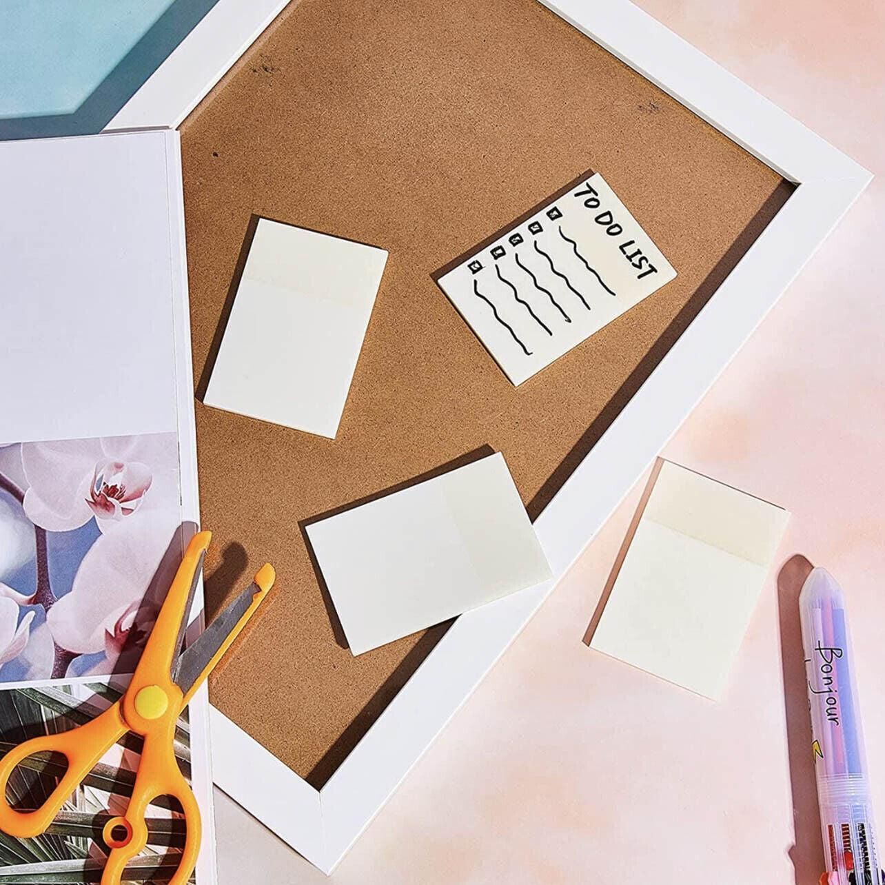 50 Sheets Clear Sticky Notes Pad Waterproof Self-Adhesive Memo Message Note Au