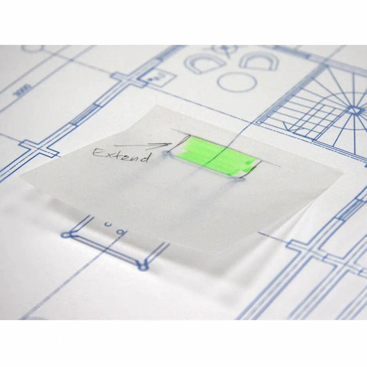 50 Sheets Clear Sticky Notes Pad Waterproof Self-Adhesive Memo Message Note Au