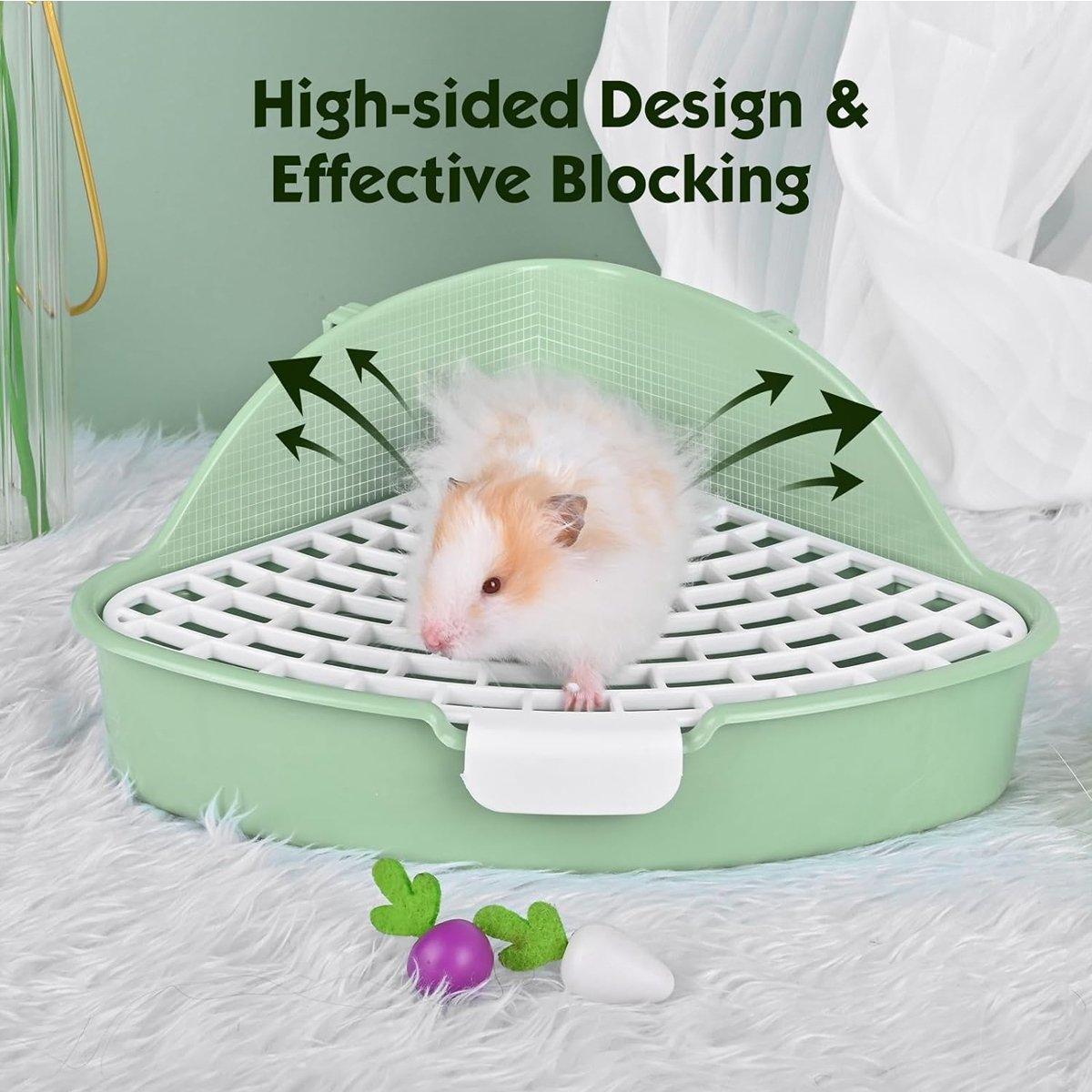Rabbit Litter Box And Small Animals Pet Toilet Pee Pad Supplies Potty Rabbit - Green