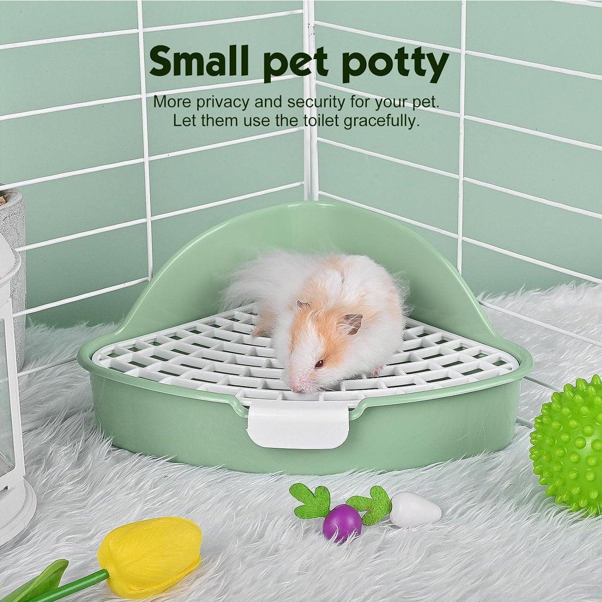 Rabbit Litter Box And Small Animals Pet Toilet Pee Pad Supplies Potty Rabbit - Yellow