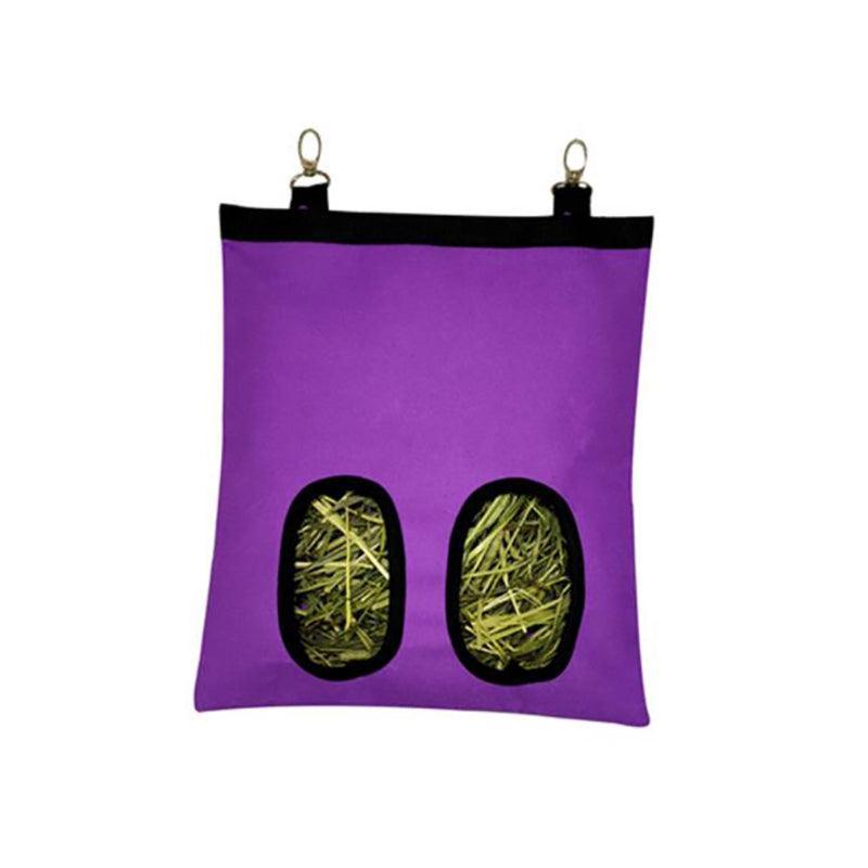 Hay Bag Guinea Pig Rabbit Feeding Bag Animal Hay Feeder Bag Hanging Feeder - Purple