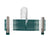 10pcs Home Wardrobe Pant Rack Hanging Trouser Organizer Clothes Hanger - Green