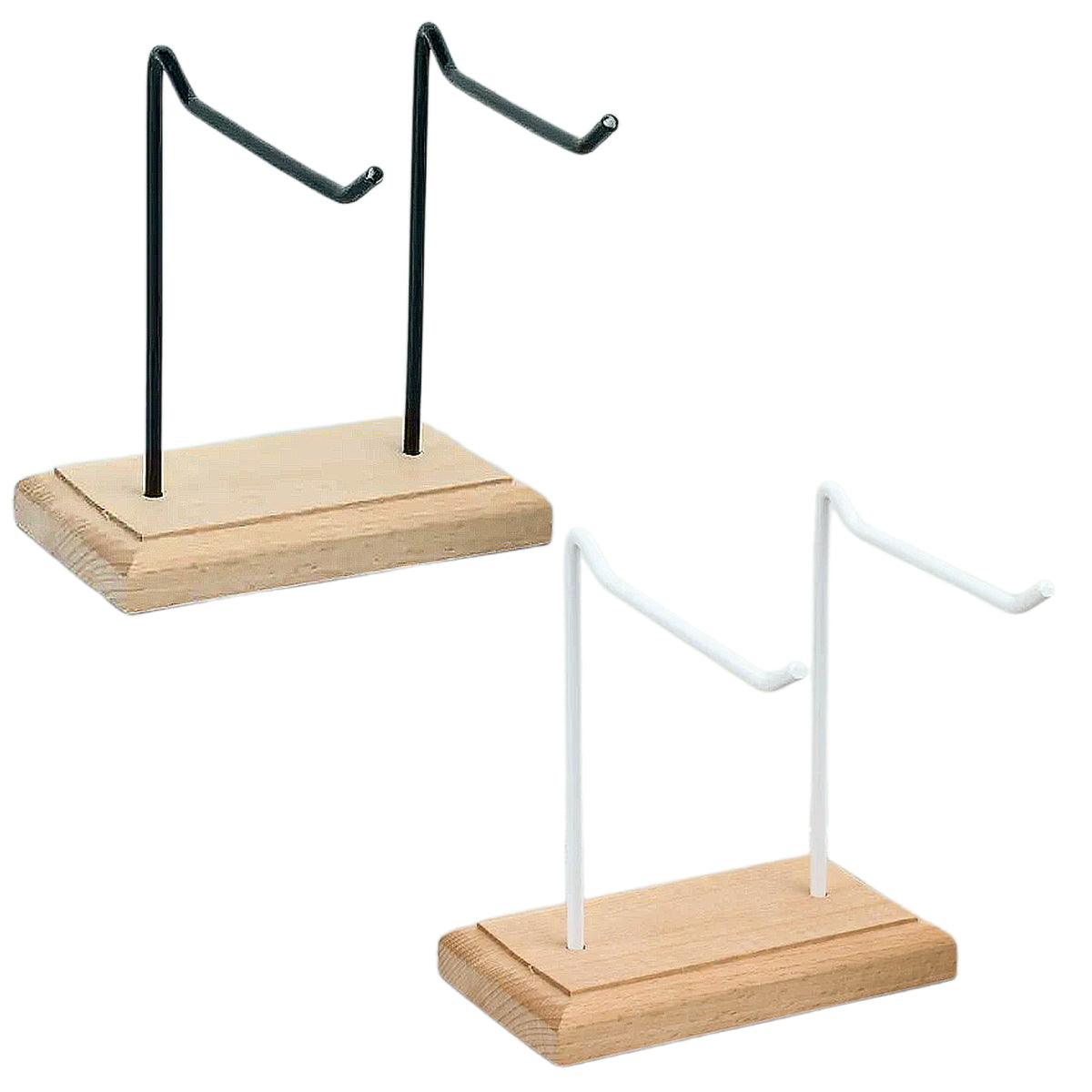 Iron Earrings Display Rack Jewellery Holder Hanging Keychain Bracelet Shelf - White