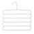 5pcs 5 Tier Trouser Rack Multifunctional Hanging Wardrobe Scarf Tie Hanger Set - Blue