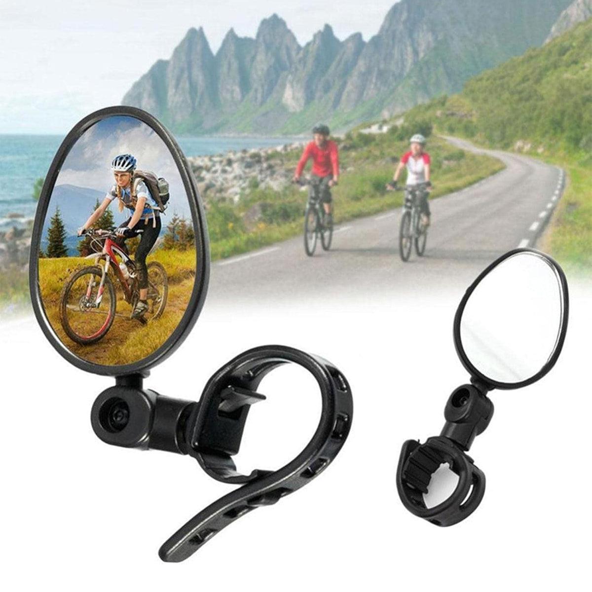 2pcs Bike Rear View Mirrors Adjustable Mountain Bike Handlebar Mirrors Cycling