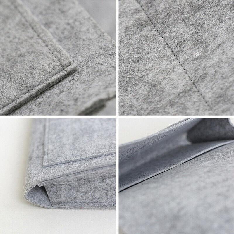 Storage Bag Hanging Sofa Bedside Organizer Caddy Pocket Bed Phone Book Holder Au - Grey