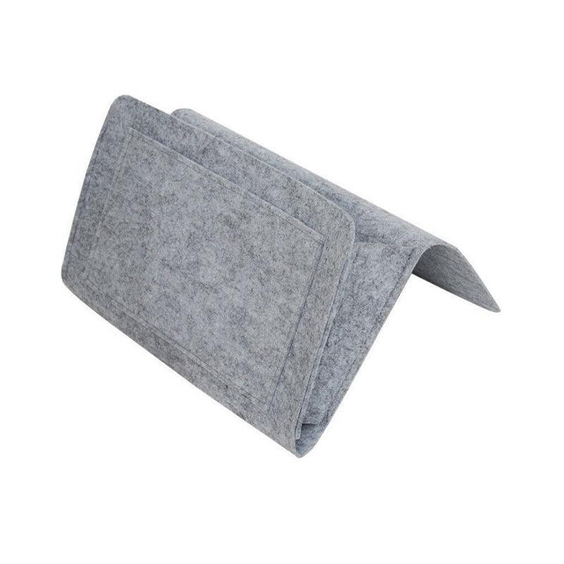Storage Bag Hanging Sofa Bedside Organizer Caddy Pocket Bed Phone Book Holder Au - Grey