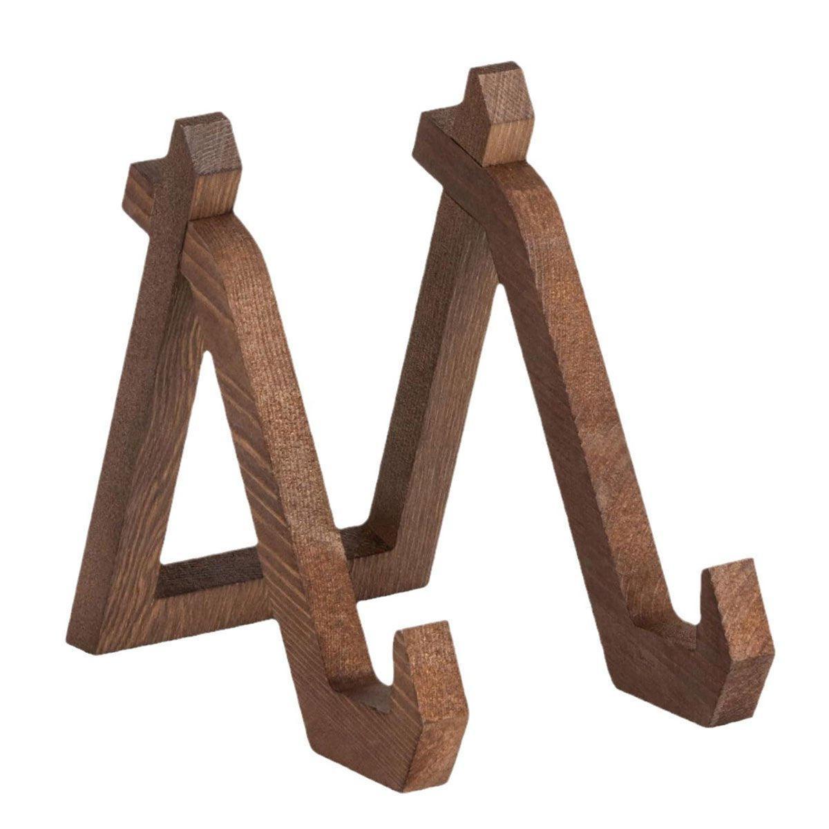 Wooden Recipe Stand Menu Display Holder Family Record Poster Stand Base Rack