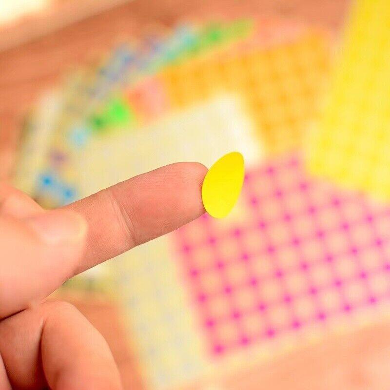 Red Assorted Sizes Colour Sticker Dots Adhesive Round Labels Circular Spot Scrapbook - 13mm*132 Dots