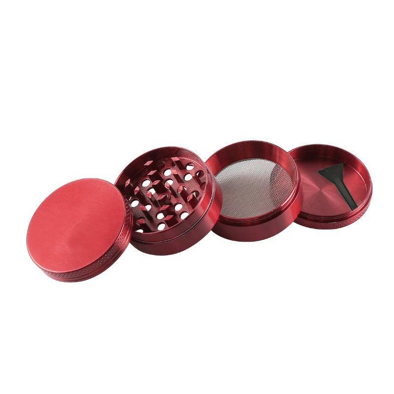 4-Layers Metal Zinc Alloy Tobacco Grinder Smoke Crusher Spice Hand Muller Au