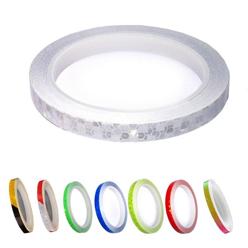 8m Reflective Tape for Bikes Cars Motorcycles Waterproof High Visibility Strip - Red