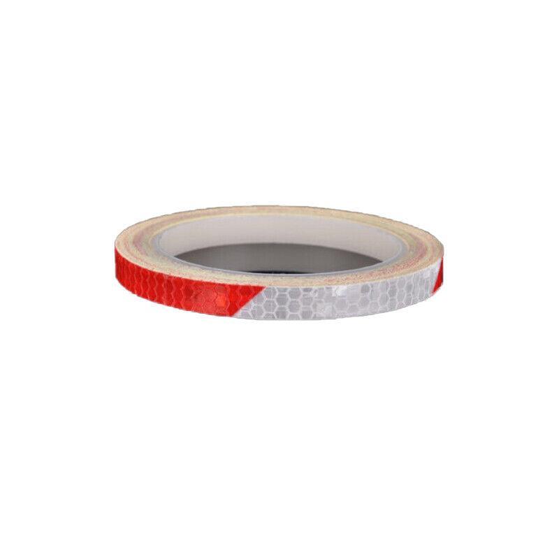 8m Reflective Tape for Bikes Cars Motorcycles Waterproof High Visibility Strip - Red