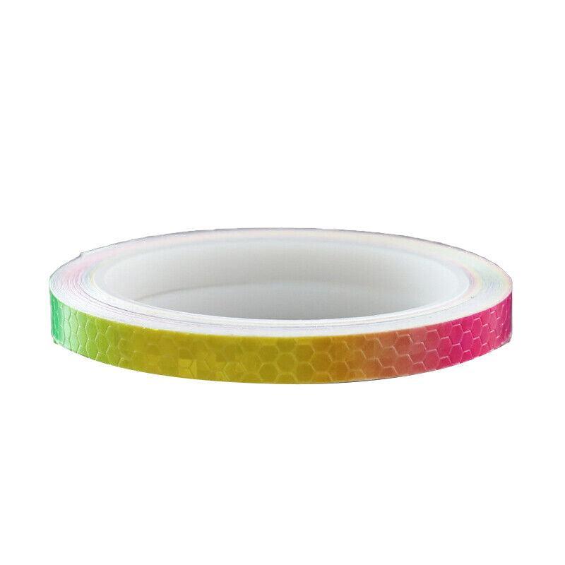8m Reflective Tape for Bikes Cars Motorcycles Waterproof High Visibility Strip - Red