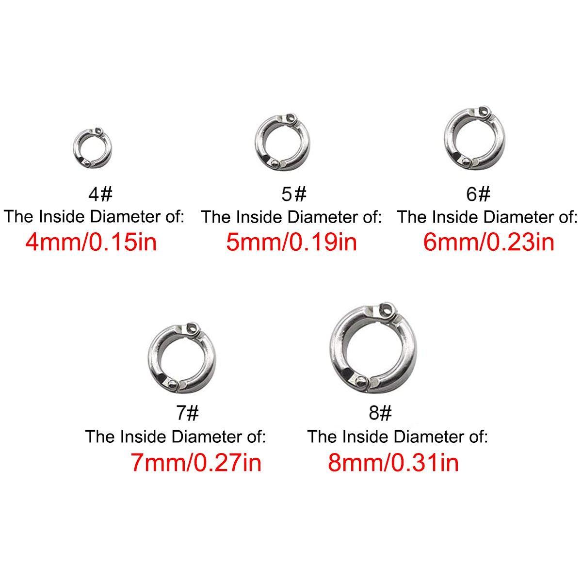 Parrot Leg Ring Anti Slip Bird Anklet Elastic Rope with Alloy Fasteners Supplies - 4mm