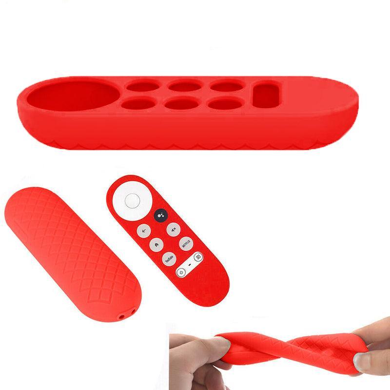 Silicone Case Protective Cover Shell For Google Chromecast Tv 2020 Voice Remote - Black