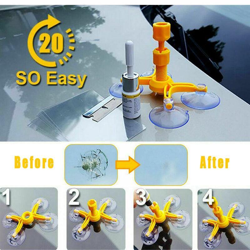 Au Windows Tool Crack Remove Chip Resin Glass Recovery Car Windscreen Repair Kit