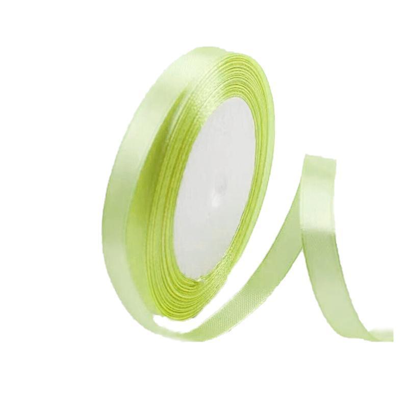 10mm Width Satin Hair Ribbon Wedding Party Decoration Gift Banquet 3m - Coffee