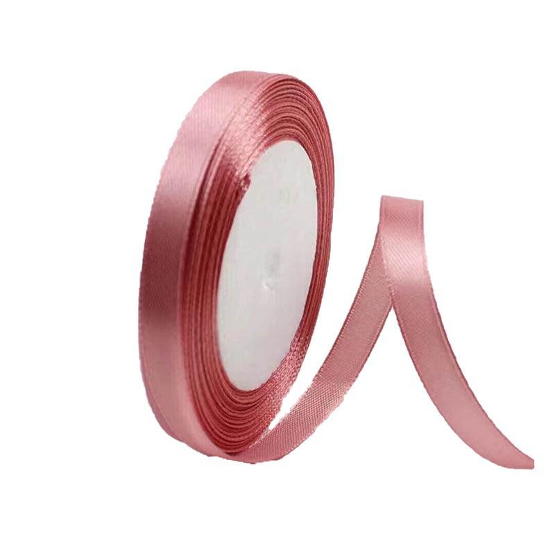 10mm Width Satin Hair Ribbon Wedding Party Decoration Gift Banquet 3m - Coffee