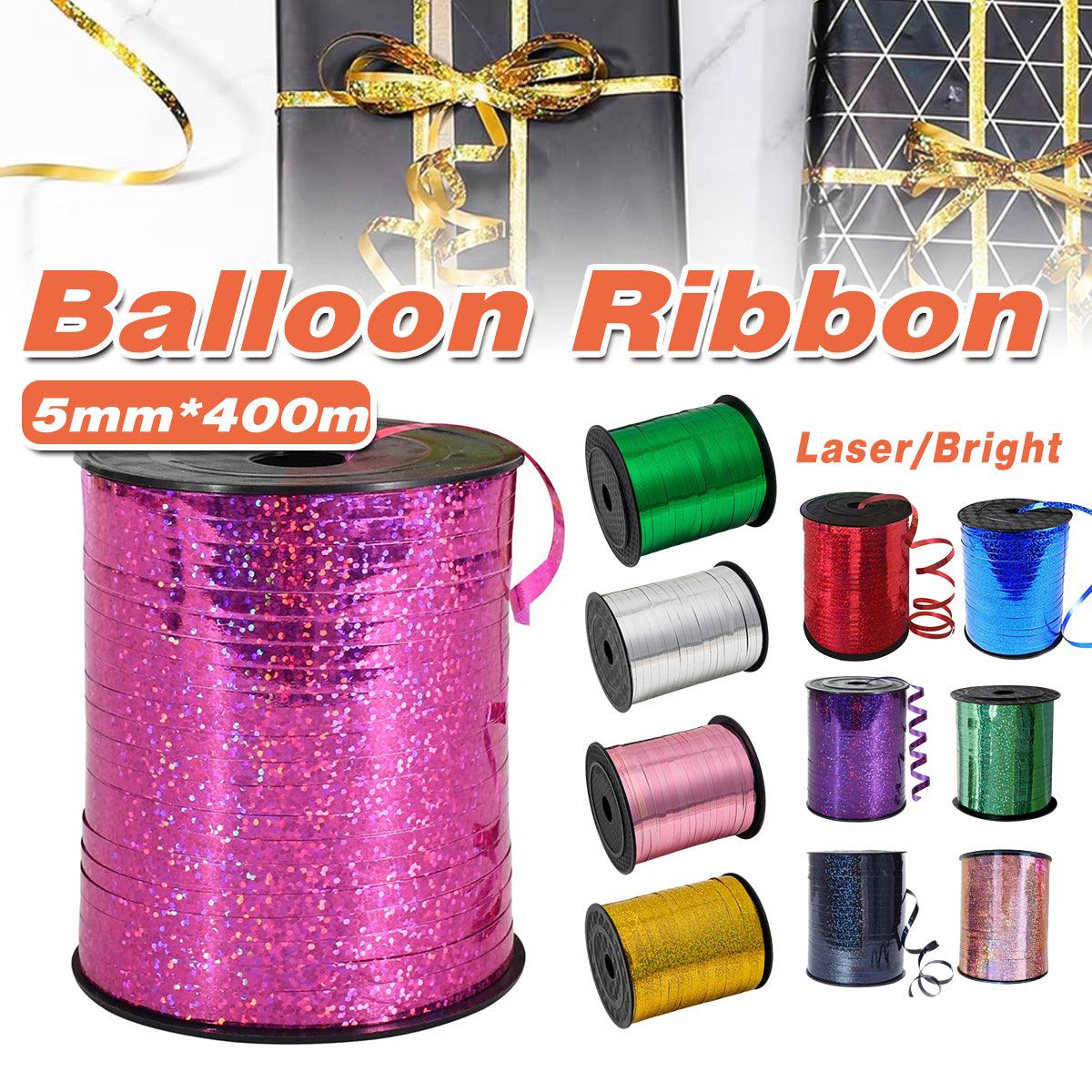 5mm Balloon Ribbon Curling Party String Gift Wrap Decoration Birthday Wedding - Laser-Black