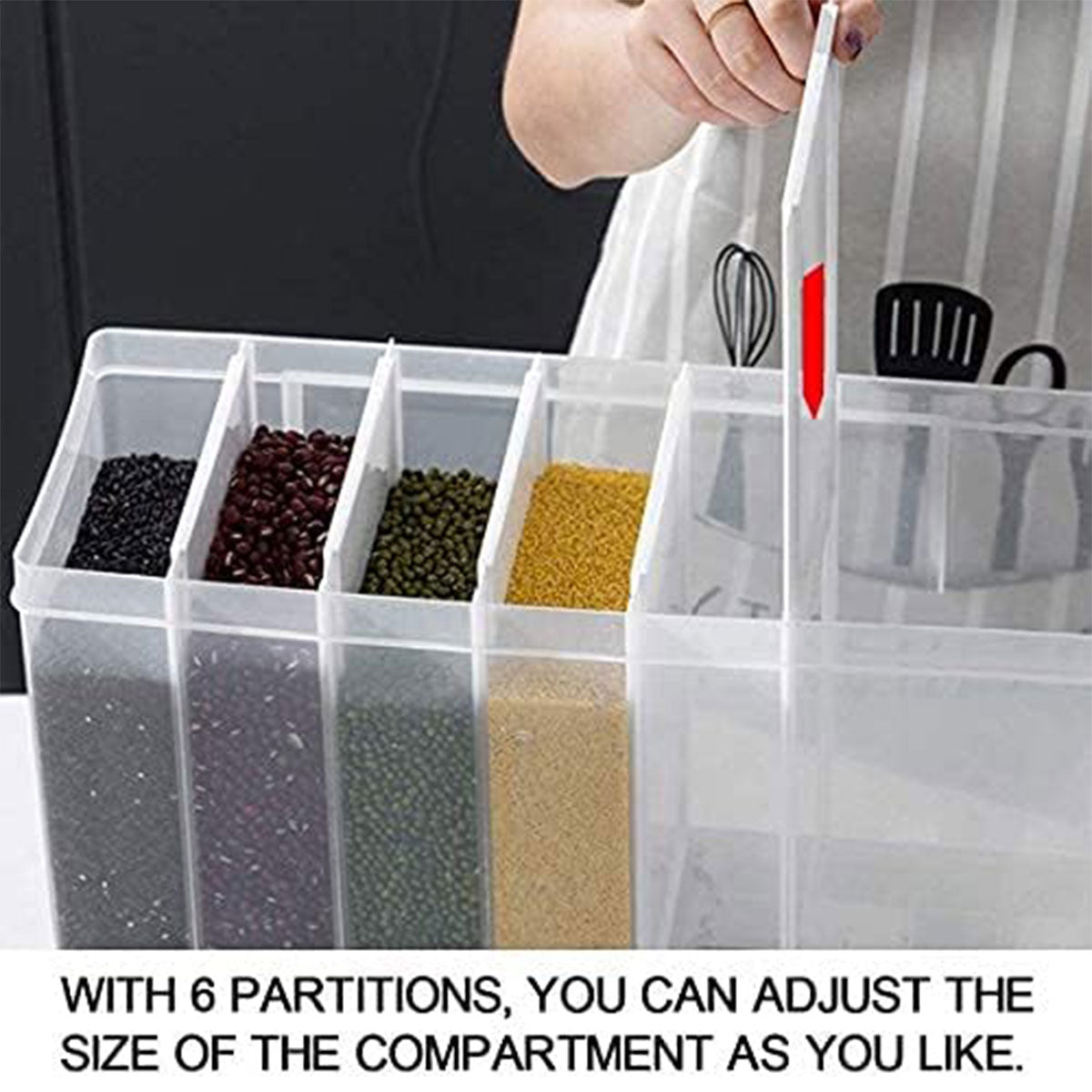 Wall-mounted Automatic Rice Dispenser Sealed Grain Plastic Storage Tank Grain