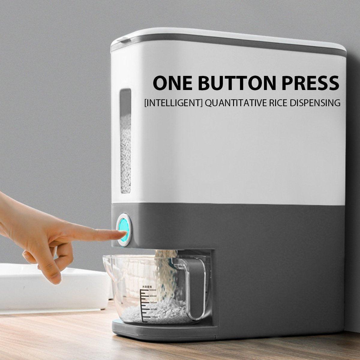 12Kg Automatic Grain Dispenser Cereal Rice Storage Box Kitchen Food Container