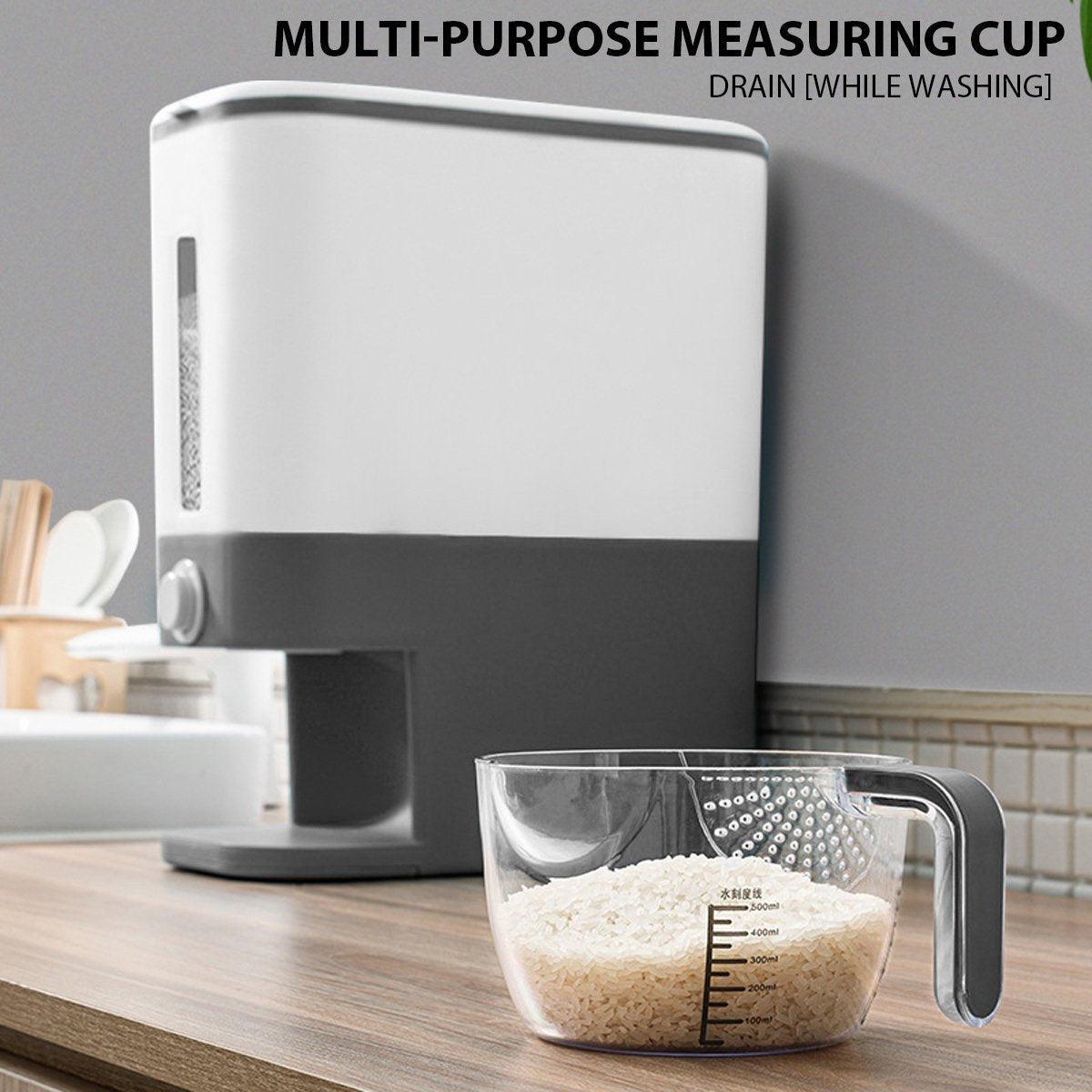 12Kg Automatic Grain Dispenser Cereal Rice Storage Box Kitchen Food Container