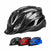 Lightweight Bicycle Helmet Adjustable Cycling Gear for Road or Mountain Bike Riding - Black