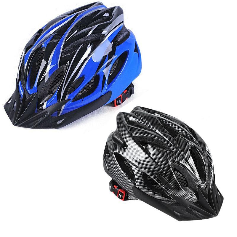 Lightweight Bicycle Helmet Adjustable Cycling Gear for Road or Mountain Bike Riding - Black