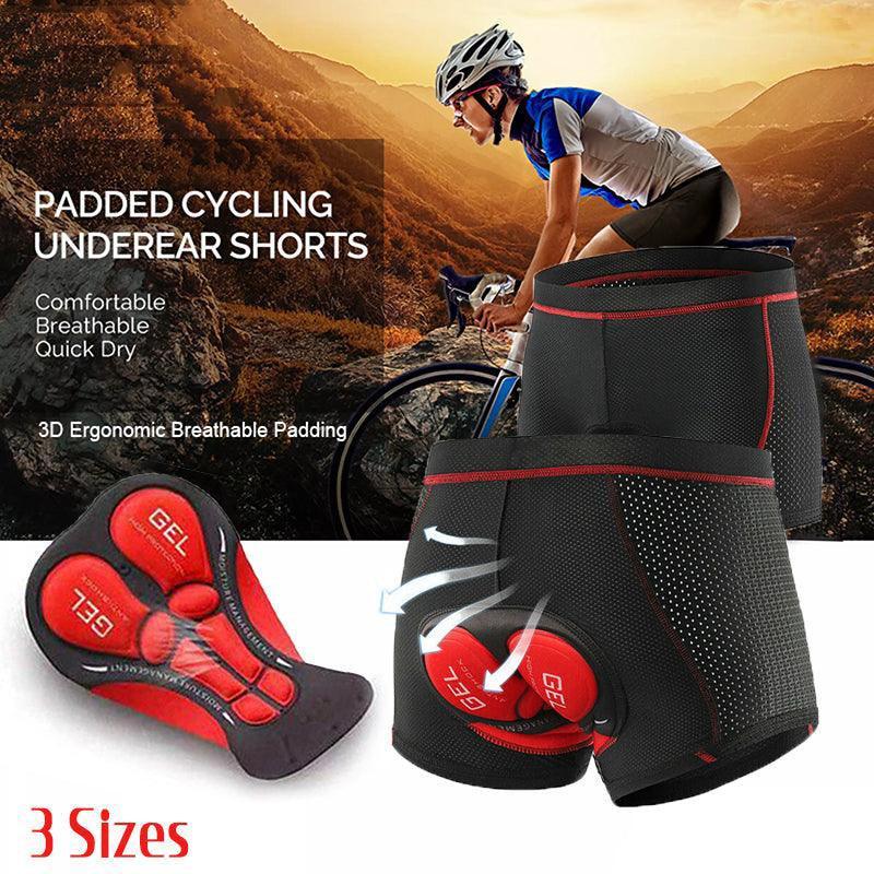 Crocox Men'S Cycling Shorts 3D Padded Riding Underwear Quick-Dry Bicycle Pants - XL